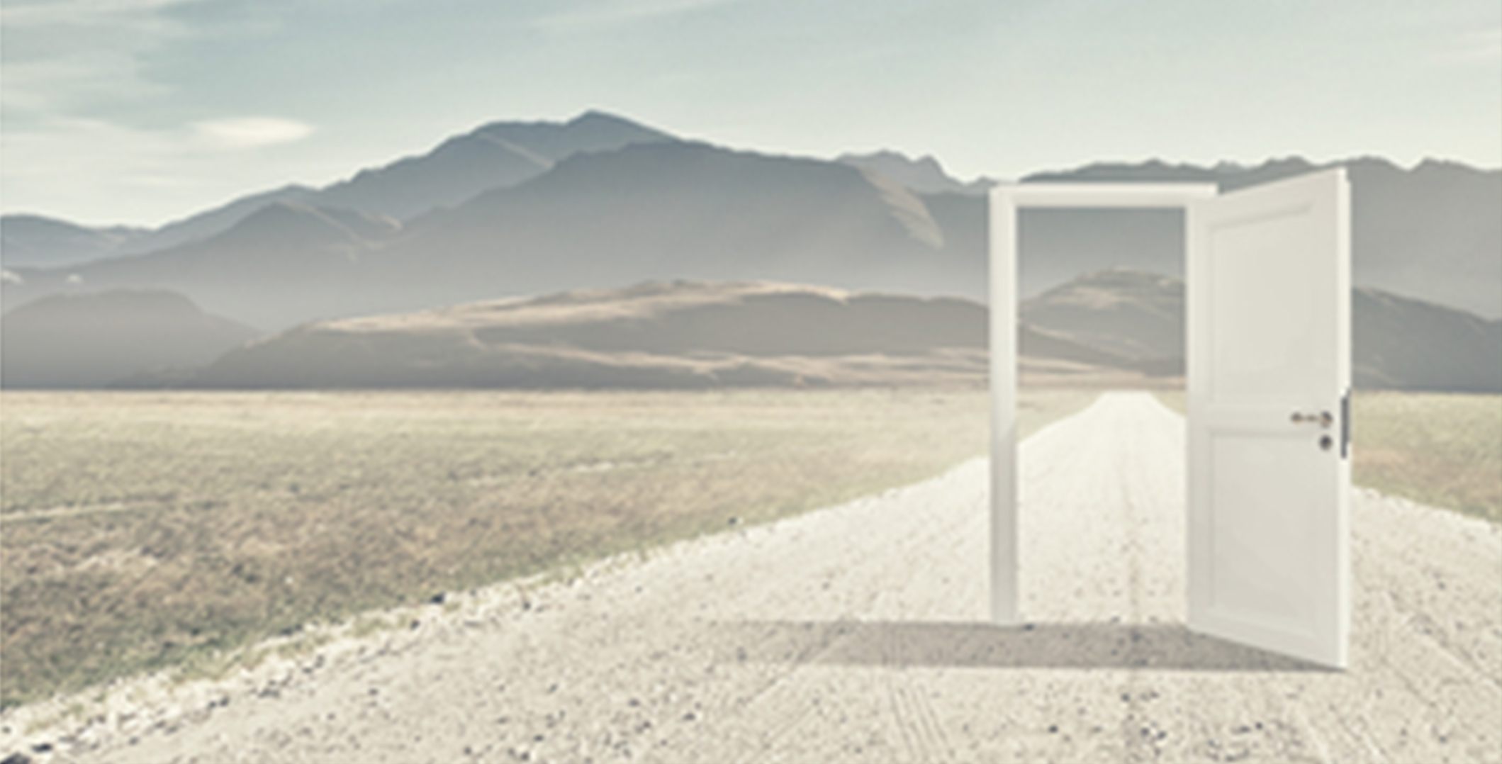 Strange door in the middle of the road